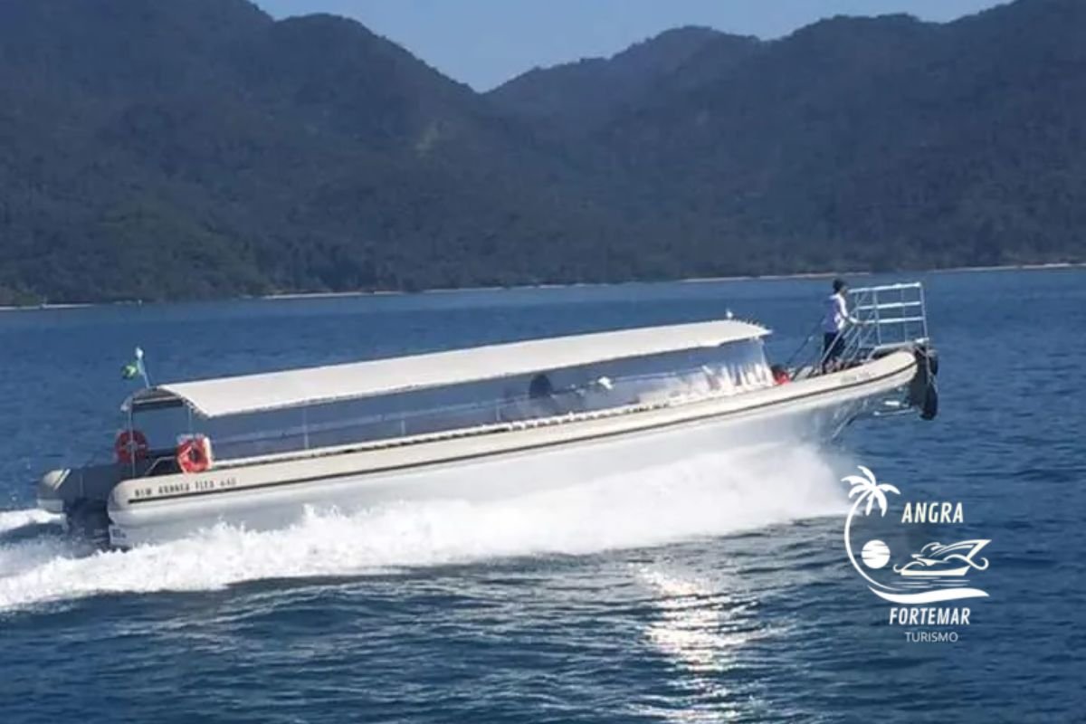 Angra Fortemar Turismo Translado Travessia Transfer Passeio Lancha Barco Escuna Angra dos Reis Ilha Grande Abraao