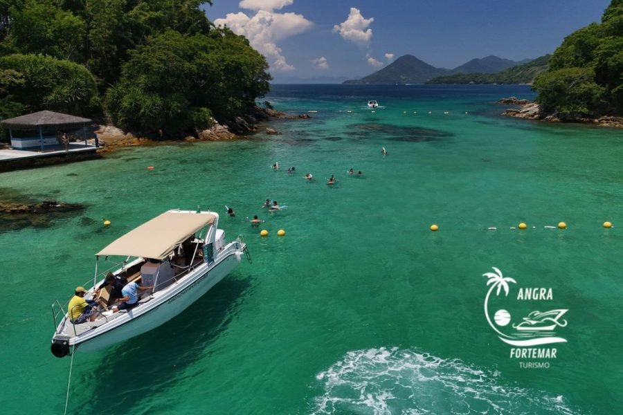 Lagoa Azul - Angra Fortemar Turismo Passeio Lancha Barco Escuna Angra dos Reis Ilha Grande Abraao